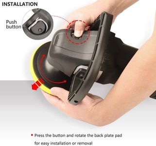 SPTA 7" Rotary Buffer Polisher Set – 180mm Car Polishing Machine & Pads