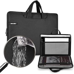 Case for A4 Light Box, IMAGE Waterproof 14 Inch Light Box Travel Storage Case Pouch Cover with Pockets Protective Light Pad Case for A4 Tracing Light Pad Black