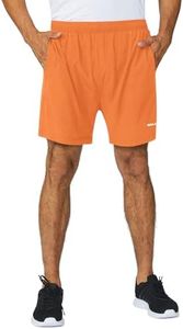 baleaf Men's 5" Running Athletic Shorts Zipper Pocket for Workout Gym Sports Lightweight Quick Dry Vibrant Orange Size S