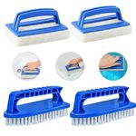 Pool Brush,Forreen 4 Pieces Pool Wall Brush Sponge Pool Scrubbing Brush Pool Waterline Scrubbing Brush Soft Hot Tub Cleaning Brush with Handle for Spas Swimming Pool Fish Tank