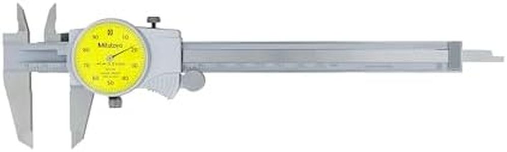 Mitutoyo 505-732 Dial Caliper, 1 mm per Rev, 0-150 mm Range, 0.01 mm Accuracy, 11 Inches & Above