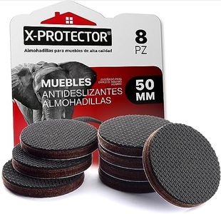 Juego de 8 Almohadillas Antideslizantes Muebles de 50 mm, Patas de Goma para Patas de Muebles, Almohadillas de protección de Suelo Ideales para Mantener los Muebles en su Lugar.