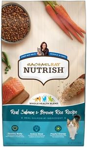 Nutrish Rachael Ray Premium Natural Dry Cat Food with Added Vitamins, Minerals & Other Nutrients, Real Salmon & Brown Rice Recipe, 3 Pound Bag