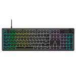 CORSAIR K55 CORE RGB Membrane Wired Gaming Keyboard – Quiet, Responsive Switches – Spill Resistance – Ten-Zone RGB – Media Keys – iCUE Compatible – QWERTY NA – PC, Mac – Black