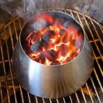 WANRAY Dracarys BBQ Stainless Steel Whirlpool Fit for Weber Kettle WSM Smokey Mountain and XL Kamado Big Green Egg Grill