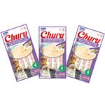 INABA Churu Chicken with Shrimp, (Pack of 3, 56 GMS - 4 Tubes per Pack)