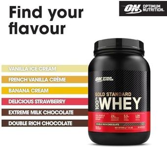 Optimum Nutrition Gold Standard Whey Protein, Double Rich Chocolate, 899g