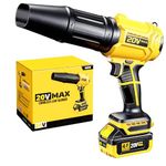 Cordless Leaf Blower for DEWALT 20V Max Battery, 720-CFM 180-MPH Handheld Electric Brushless Dust Blower with Light, Battery Powered Leaf Blowers for Patio, Lawn Care, Leaves (4.0Ah Battery Included)
