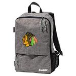 Franklin Sports NHL Chicago Blackhawks Street Pack Backpack - Official NHL Hockey Equipment Bags - Gray Hockey Backpack - Authentic Logos and Colors