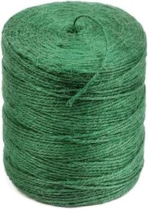 PH PERKHOMY PerkHomy Garden Twine Strong Natural Jute 800 Feet Long Green Twine for Gardening Tomato Climbing Plant Tie Floristry Crafts Gift Wrapping Packing Decor (Green 2mm * 800feet), PKUSJT-Green-2*800ft