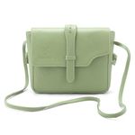 Goatter Genuine Leather Sling Cross-Body Bag For Girls And Women's (Light Green)