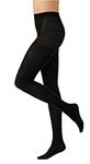 HeatGuard Ladies Thermal Tights Opaque Tights for women Ladies Winter Tights Size Large Black