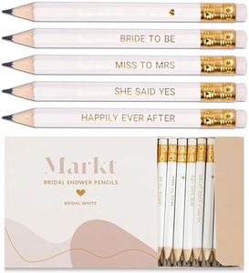 Markt Bridal Shower Pencils for Bridal Shower Games, Mini Pencils, Bridal Shower Game Winner Gifts, Bridal Shower Pens, Small Pencils, Bridal Shower Prizes For Game Winners, Bridal Shower Game Prizes