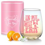 Bride to Be Engagement Gifts for Her Cool Bridal Shower Wedding Gifts Wine Glass Classy Bachelorette Party Gifts for Best Friend Sister Colleagues Wifey Cup Christmas Valentines Mothers Day Gifts