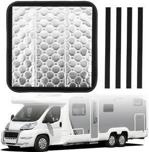 AUTOUTLET Magnetic RV Window Shade 16.25"x16.25", Blackout Camper Window Cover with Reflective Silver Coating, UV Protection & Privacy for Trailer, Motorhome, Caravan