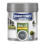 Johnstone’s – Exterior Smooth Masonry Paint - Tester Pot – Moher Slate – Up to 15 Years Protection – Weather & Dirt Resistant – 12m2 Coverage Per Litre - Dry in 1-2 Hours – 225 ml