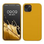 kwmobile Case Compatible with Apple iPhone 13 Case - TPU Silicone Phone Cover with Soft Finish - Honey Yellow