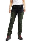 RevolutionRace Women's RVRC GP Trousers, Durable Trousers for Hiking, Walking, Exploring and All Other Outdoor Activities, Forest Green, M