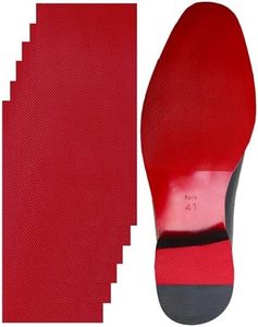 CZBYXA12 Red Bottom Shoe Sole Protector,Sole Guard - Non-Slip Shoe Pads | Compatible with Christian Louboutin Heels | Smooth Surface Traction | Scratch Prevention(10"x4.5" 6Pcs)