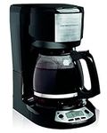 Hamilton Beach 12 Cup Programmable Coffee Maker, Black,49615C