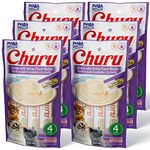 Inaba Churu Cat Treats, Chicken with Shrimp Recipe (Pack of 6, 56 GMS per Pack)