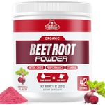 Organic Beet Root Powder - Nitric Oxide Supplement Super Food Beets Supplements, Beet Powder Organic High Blood Pressure Supplements, Beets for High Blood Pressure Support & Heart Health Support