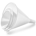Zulay 3-Pieces Plastic Funnel Set -