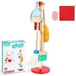 WHOHOLL Kid Cleaning Set, Wooden To