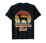 Chihuahua Dad Funny Dog Lover Gift Men Chihuahua Dog Vintage T-Shirt