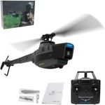 LOCHE Remote Control Helicopter, 2.4G RC 4CH Aerial Vehicle Reconnaissance Military Aircraft Model, RC Helicopter Model Toy Gift for Adults - RTF Edition