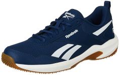 Reebok Men's Sports Shoe | Courtflex | Badminton Shoe | Indoor Non-Marking Shoe | Ideal for Indoor Sports Blue