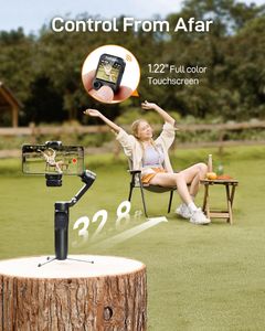 hohem iSteady V3 Smartphone Gimbal – 360° AI Tracking, Foldable, Touch Screen