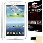 TECHGEAR [Pack of 3] Screen Protectors for Samsung Galaxy Tab 3 7.0 Inch SM-T210 SM-T211 SM-T215 (P3200 P3210) - Clear Lcd Screen Protectors With Screen Cleaning Cloth & Application Card