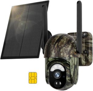 4G LTE Cellular Trail Camera, Hunting Camera, Deer Camera, 360° PTZ, Live 2K Video, IR Infrared, Game Cameras with Night Vision, Motion Activated, Waterproof, with SIM Card (Verizon/AT&T/T-Mobile).