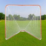 Gulfmore 6x6 FT Lacrosse Goal Regulation Size with Steel Frame for Youth and College Players