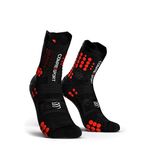 COMPRESSPORT Unisex Pro Racing Socks V 3.0 Calcetines Para Trail, Black/Red, 42-44 EU