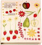 Meadowsweet Kitchens Recipe Card Holder Cookbook Mini 2 Ring Binder Organizer - Recipe Binder Cook Book w/ 25 4 x 6 Cards, 50 Clear Card Sleeves, & 9 Card Dividers w/ Categories (Fruit 'n' Flowers)