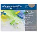 Handbook Paper Pochette Sanded Pastel Premier Papers -320 Grit Medium Fine, Italian Clay, 12"x16" -6 Sheet Pack