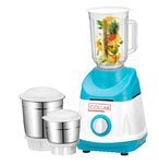 Collab Mixer Grinder for Kitchen 600 Watt Mixie Chutney Jar, Dry Grinder Jar & Liquidizing Jar used as Wet Grinder & Blender for Milkshake, Smoothie, Puree -Stainless Steel Blades