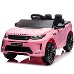 VOLTZ TOYS Licensed Discovery 12V Electric Ride-On Car for Kids with Realistic Design, LED Lights, Remote Control, Horn and MP3 Player with Bluetooth (Pink)