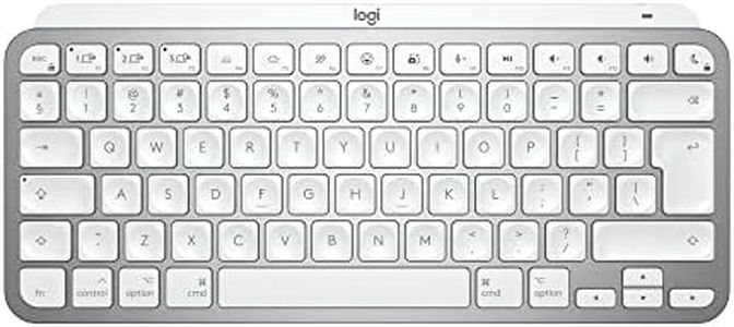 Logitech MX Keys Mini for Mac Minimalist Wireless Keyboard, Compact, Bluetooth, Backlit Keys, USB-C, Tactile Typing, Compatible with MacBook Pro,Macbook Air,iMac,iPad