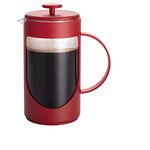 BonJour Coffee & Tea 8-Cup French Press, Red