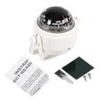 Multi-purpose Compass for Car Dashboard, Marine Compass for Boats Dash Mount for Boat Caravan Truck(white)