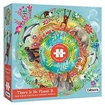 There is no Planet B Circular 500 Piece Jigsaw Puzzle | Round Jigsaw Puzzle | Sustainable Puzzle for Adults | Premium 100% Recycled Board | Great Gift for Adults | Gibsons Games