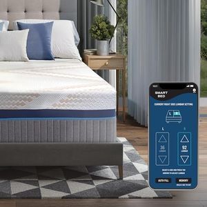 IZONE Smart Mattress, Dual-Sided Adjustable, Plush to Firm, Personalized Lumbar Support for Couples, Compatible with Adjustable Bases, 100-Night Trial (16-Inch, Split King)
