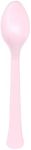 Amscan 9915409-201 - Light Pink Eco-Friendly Re-usable Plastic Party Spoons - 24 Pack