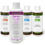 Moroccan Keratin Express Smoothing Straightening Hair Treatment Formaldehyde Free No-Wait Formula Instant Results 120mlx4 with Clarifying Shampoo, Sulfate-Free Shampoo and Conditioner