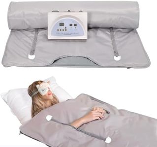 RODOVIA Sauna Blanket for Detoxification, Portable Far Infrared Sauna for Home Relaxation, Infrared Blanket Sauna with Adjustable Temp 113-176℉, 5-60 Minutes Timer, Calm Your Body and Mind
