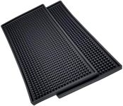 2 Pack Bar Service Mat, Black Salon