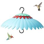 Baffle for Bird Feeder,Ant Guard for Hummingbird Feeder,Bird Feeder Cover Protect Haning Bird Feeder from Weather Elements and Keep Nectar Refreshing,Dome Weather Guard for Outdoors Blue-14inch